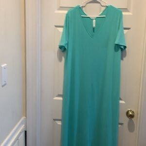 Zenana Outfitters Aqua Maxi Dress, or coverup‎